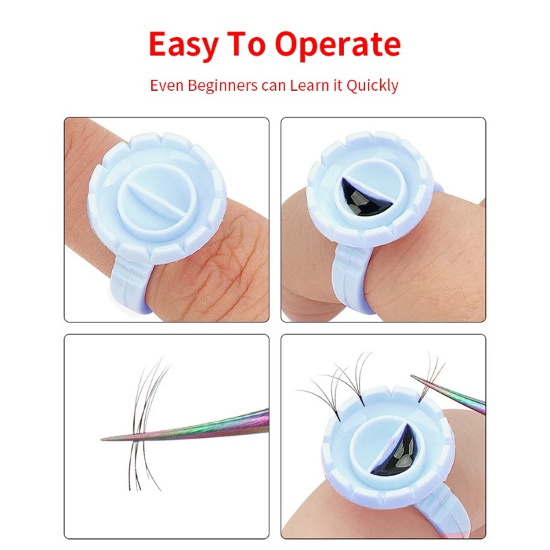 Eyelash Extension Repair - 100 Buah Wadah Tempat Pigmen Tato