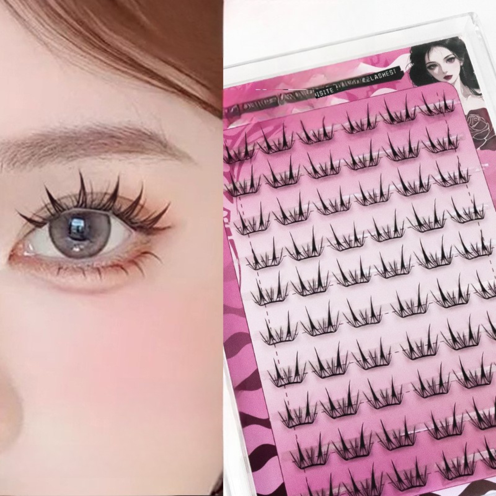 Eyelash Extension Korea - Bulu Mata Palsu Tanpa Lem, Perekat
