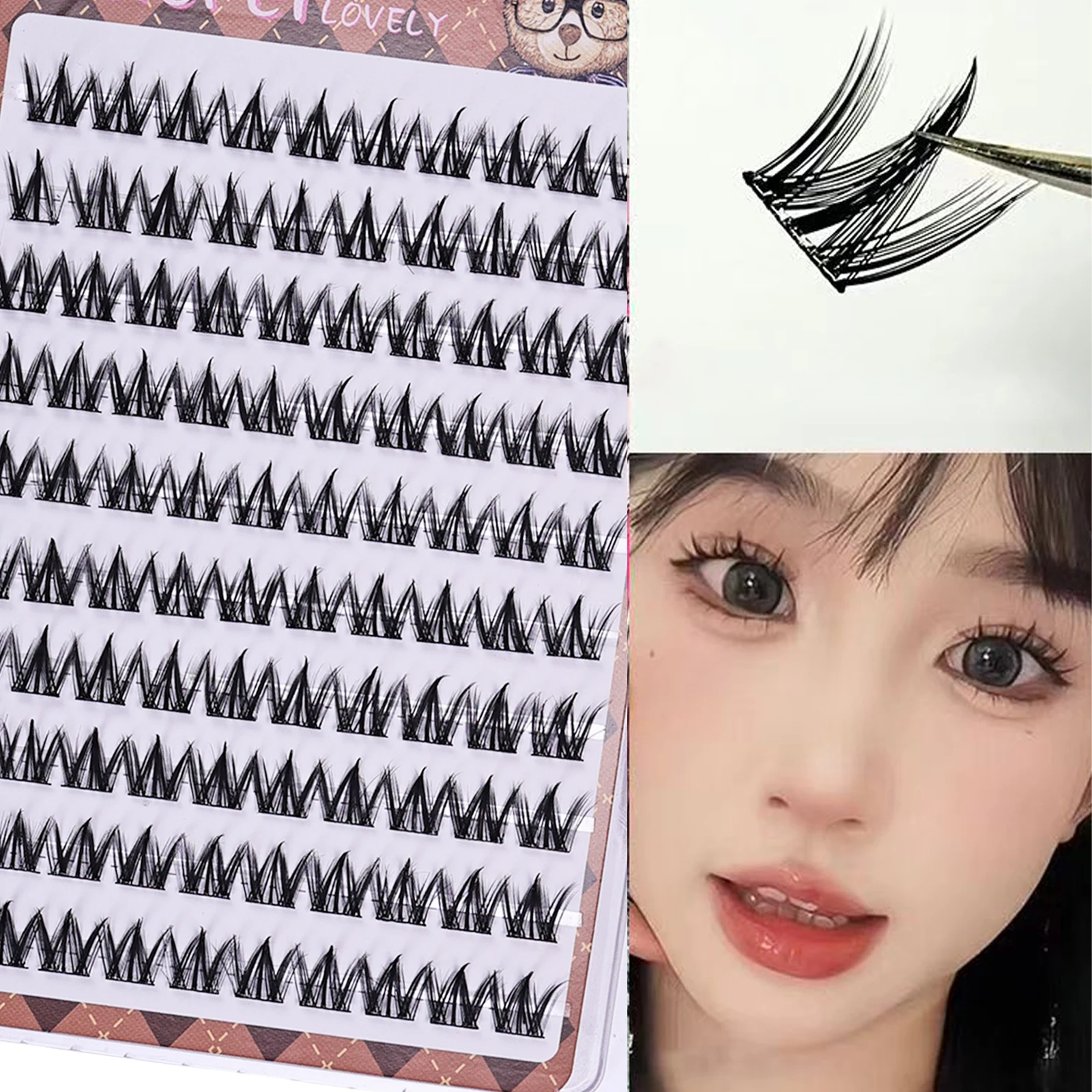 Eyelash Extension Usa - Bulu Mata Palsu Berperekat Keriting Alami