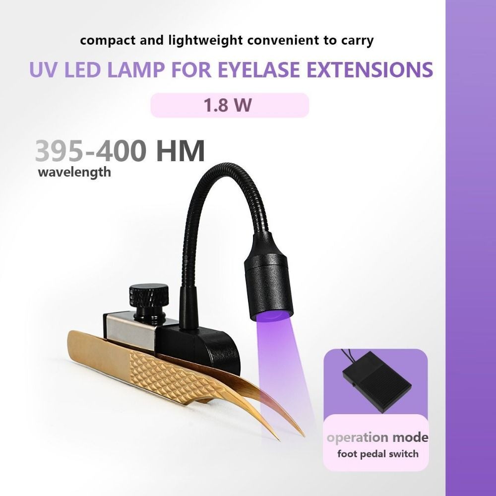Eyelash Extension Uv - Lampu UV Portabel untuk Ekstensi Bulu