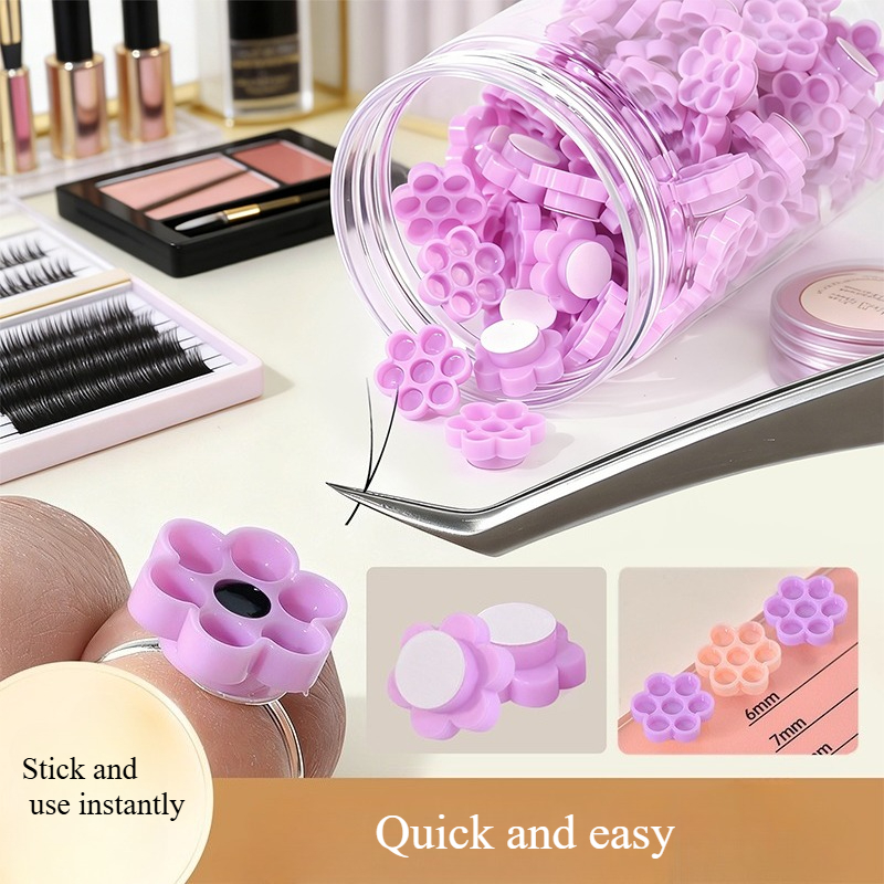 Eyelash Extension Guide - 120 Buah Tempat Lem Ekstensi Bulu