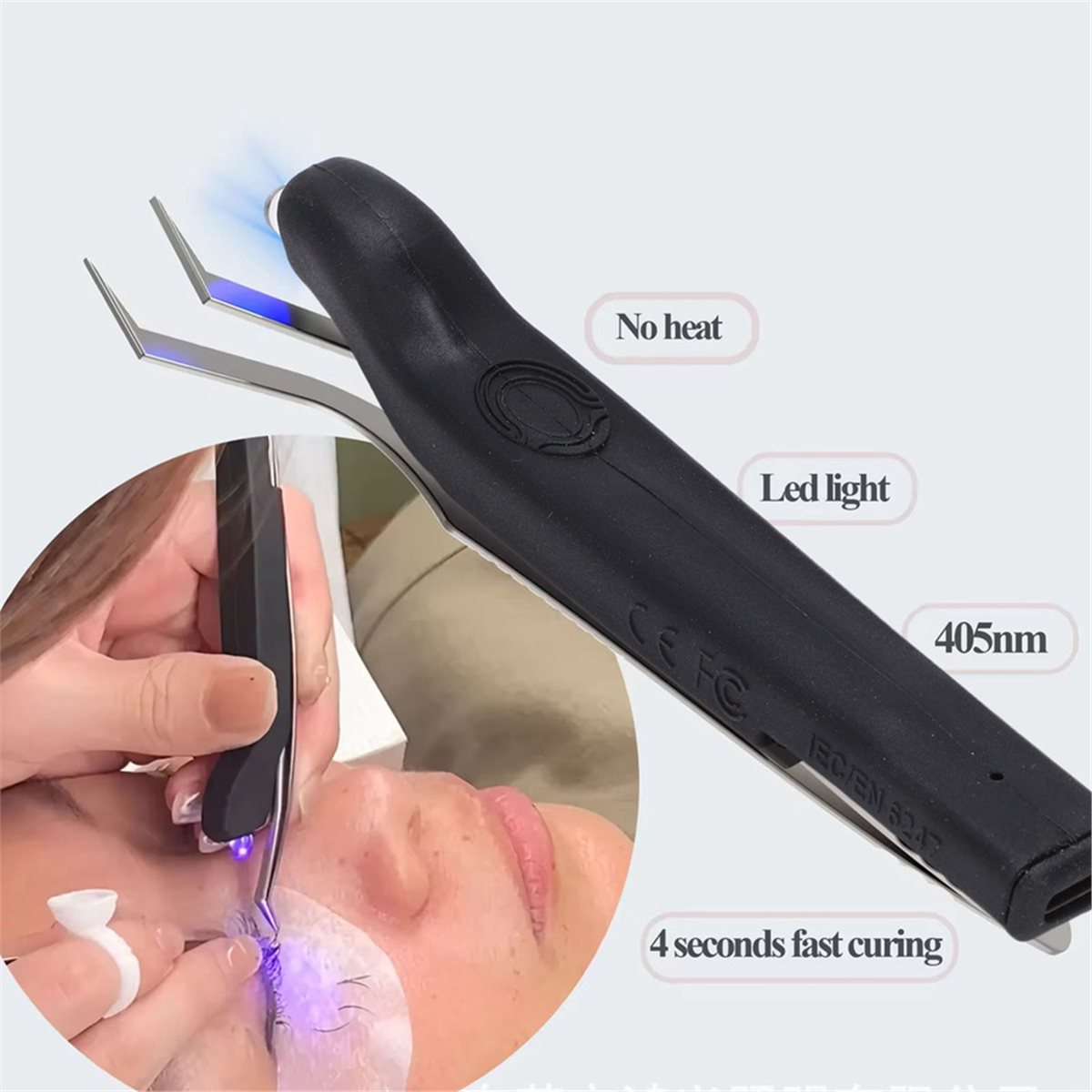 Eyelash Extension Uv - Pinset UV isi ulang yang berguna