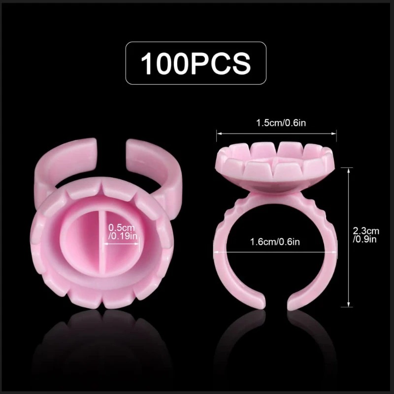 100 Buah Wadah Tempat Pigmen T - Eyelash Extension Repair ulasan dan harga
