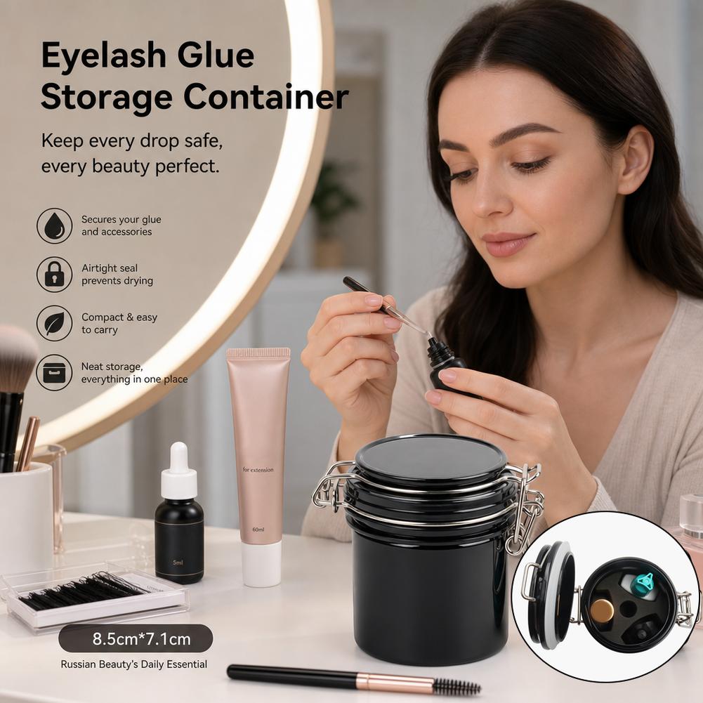 Wadah Penyimpanan Lem Bulu Mat - Eyelash Extension Repair ulasan dan harga