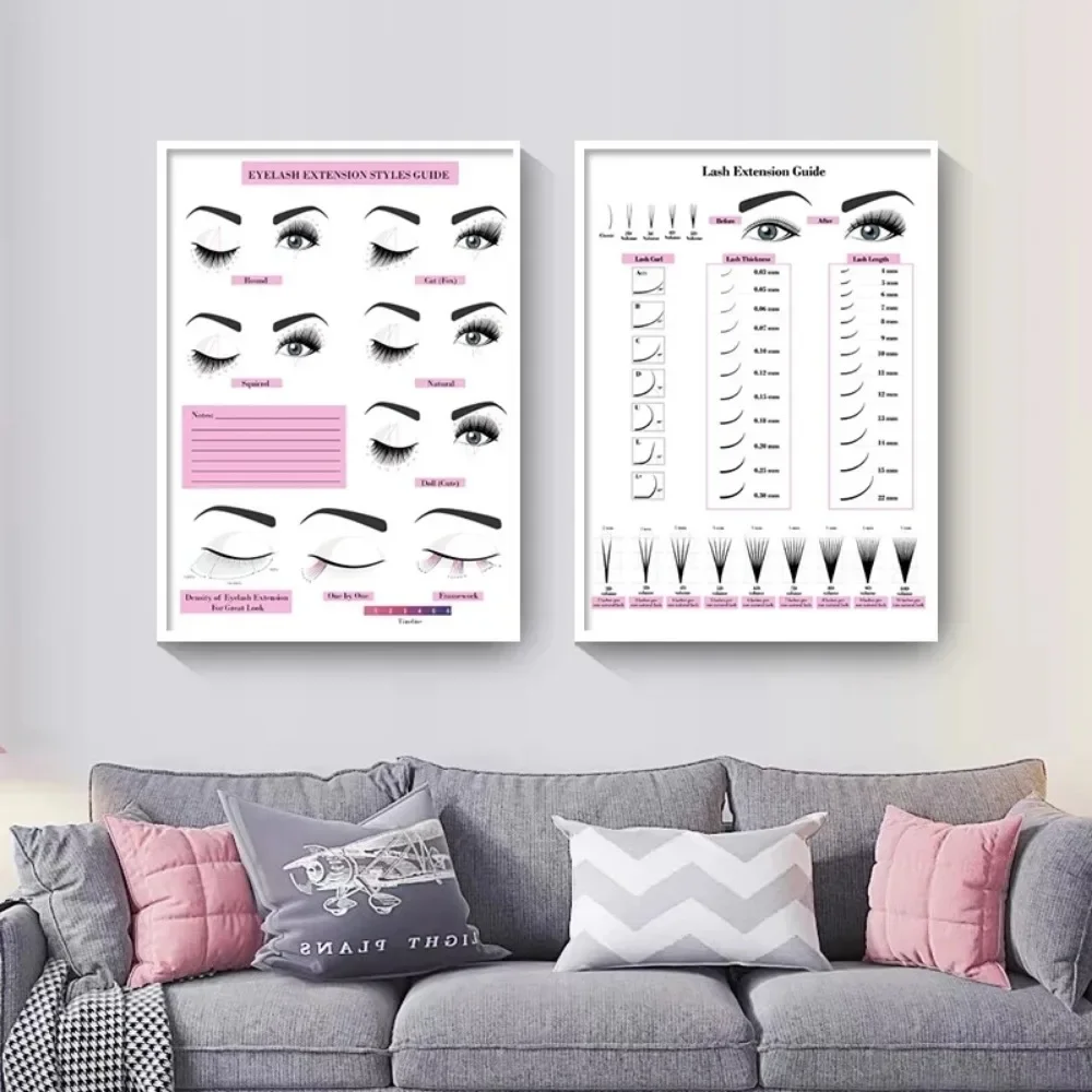 Lukisan Kanvas Cetak HD Poster - Eyelash Extension Salon ulasan dan harga