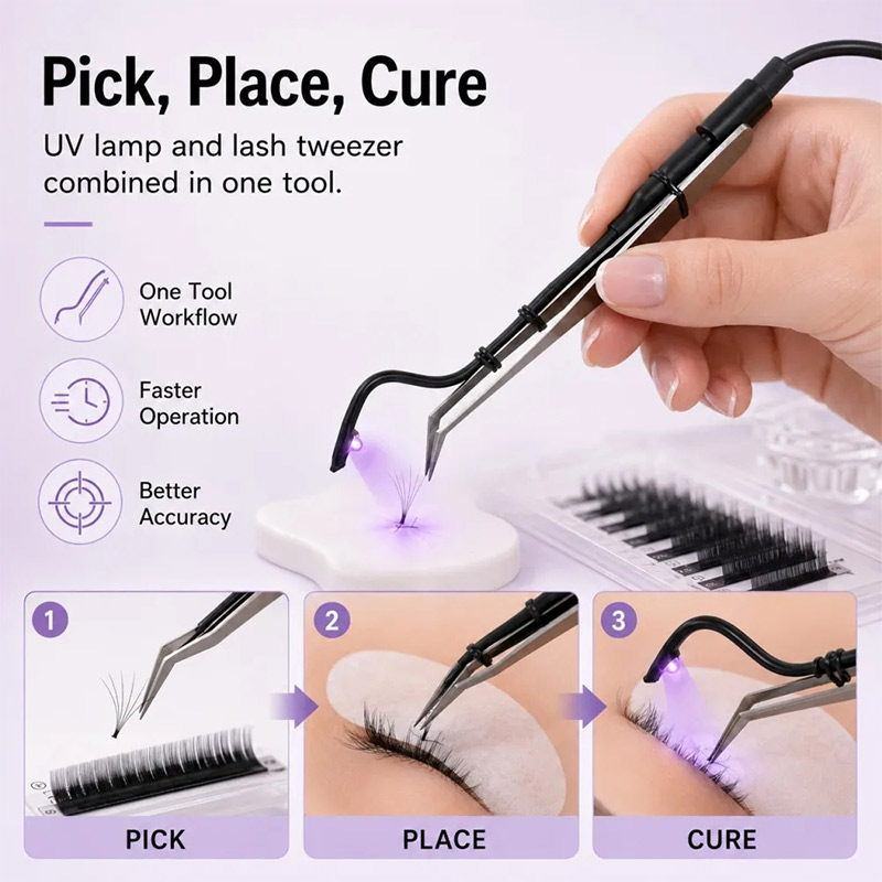 Pinset Lampu UV Mini untuk Bul - Eyelash Extension Uv ulasan dan harga