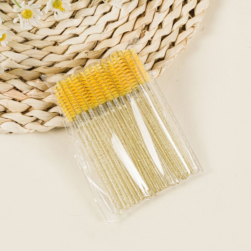 50-100 Buah Sisir Kuas Bulu Ma - Eyelash Extension Salon ulasan dan harga